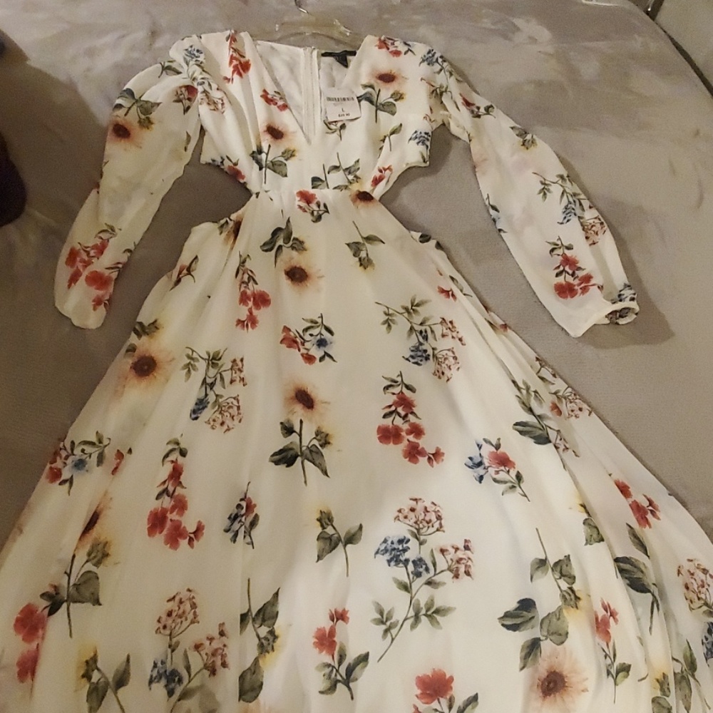 Long cut out dress